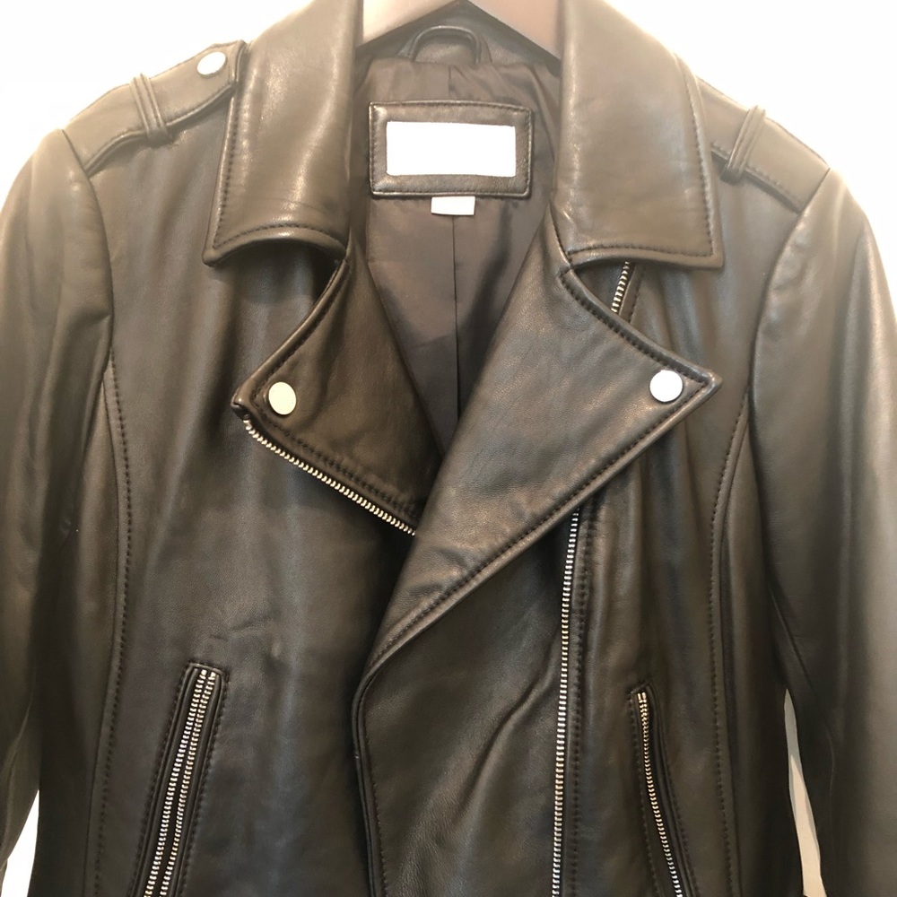 Michael Kors black leather jacket